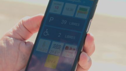 L'application "Istres et vous" informe&nbsp;en temps réel les utilisateurs de la vitesse du vent et de la température de l'eau. (France 3 Provence-Alpes)