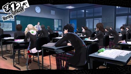 Dans une salle de classe de "Persona 5" (Atlus)