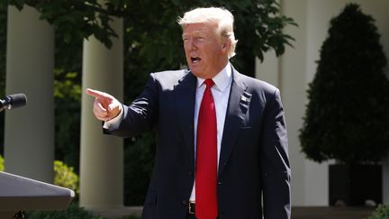 Le président américain s'exprime à la Maison Blanche, le 1er juin 2017. (JOSHUA ROBERTS / REUTERS)