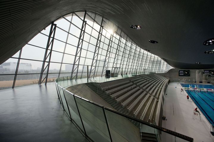 La piscine dessinée par Zaha Hadid pour les JO de Londres
 (Geoff Pugh / Rex / Sipa)