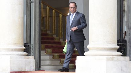 Fran&ccedil;ois Hollande au Palais de l'Elys&eacute;e le 3 septembre 2015. (ALAIN JOCARD / AFP)