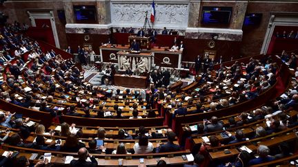 L'Assemblée nationale lors du discours de politique générale du Premier ministre Edouard Philippe, le 4 juillet 2017, à Paris. (CHRISTOPHE ARCHAMBAULT / AFP)