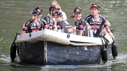 Giant-Alpecin sans son sprinteur Marcel Kittel avec le jeune prometteur Warren Barguil. (YORICK JANSENS / BELGA MAG)