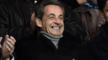 Nicolas Sarkozy en décembre 2016, au Parc des Princes. (MIGUEL MEDINA / AFP)