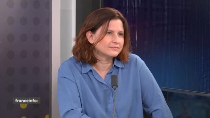 Roxana Maracineanu, ministre chargée des Sports, invitée de franceinfo le 3 février 2022. (FRANCEINFO / RADIO FRANCE)