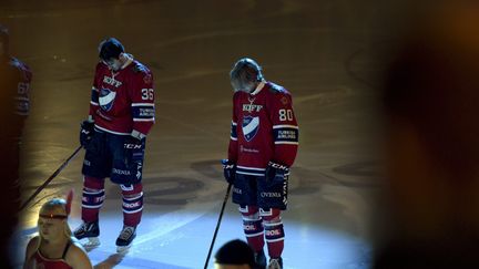 Une minute de silence a été respectée lors de la finale du championnat&nbsp;de hockey sur glace qui se jouait mardi 22 mars à&nbsp;Helsinki en&nbsp;Finlande.&nbsp; (? LEHTIKUVA LEHTIKUVA / REUTERS / X00718)