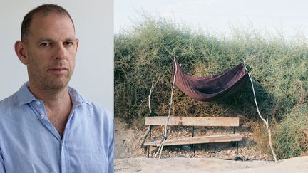 Le photographe Ron Amir, et Ron Amir :"Abdelrazik's Bench (le banc d'Abdelrazik", 2014
 (Ron Amir)