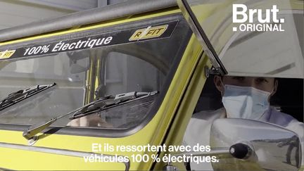 Cette 2 CV avait un moteur à essence, elle repart pour une seconde vie avec un moteur électrique. Ça s'appelle le rétrofit, et cette idée a de nombreux avantages. Brut a suivi sa transformation...