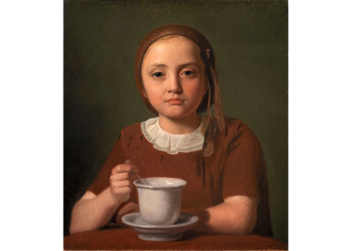 Constantin Hansen,&nbsp;"Petite fille, Elise Købke, avec une tasse", 1850.&nbsp;Copenhague, Statens Museum for Kunst (© SMK Photo/Jakob Skou-Hansen)