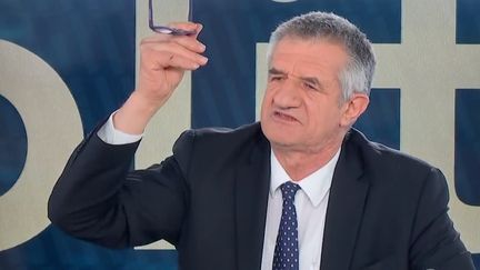 Jean Lassalle&nbsp;mercredi 6 avril 2022 sur franceinfo&nbsp;télé. (FRANCEINFO)