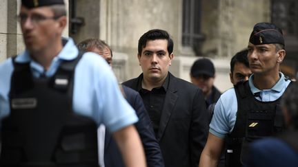 Esteban Morillo,&nbsp;l'ancien skinhead&nbsp;qui a porté les coups mortels à Clément Meric, le 4 septembre 2018, à Paris.&nbsp; (ERIC FEFERBERG / AFP)