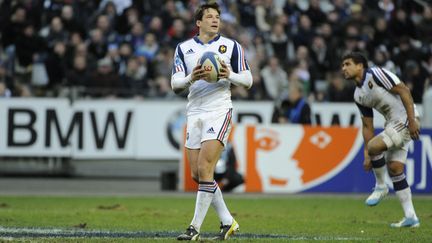 Fran&ccedil;ois Trinh-Duc lors de son dernier match en bleu, le 9 f&eacute;vrier 2014 contre l'Italie au Stade de France. (JEAN MARIE HERVIO / DPPI MEDIA)