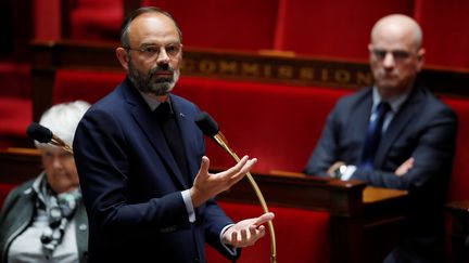 Le Premier ministre Edouard Philippe lors des questions au gouvernement, mardi 12 mai 2020 à l'Assemblée nationale, à Paris. (MAXPPP)