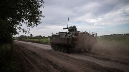 La 28e brigade mécanisée, sur ses nouvelles positions proche de Kurdiumivka, sur le flan sud de Bakhmout (photo d'illustration). (NICOLAS CLEUET / LE PICTORIUM / MAXPPP)