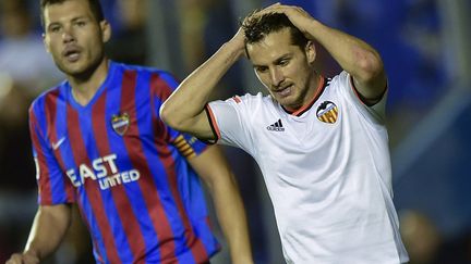 Pablo Piatti n'a pas pu sauver Valence. (JOSE JORDAN / AFP)