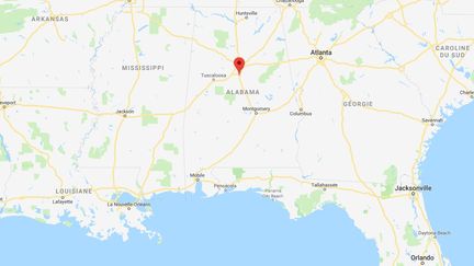 Walter Carr&nbsp;a marché 32 kilomètres pour rejoindre Pelham (Alabama, Etats-Unis), où il devait effectuer un déménagement, le 14 juillet 2018. (GOOGLE MAPS)