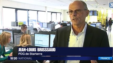 Jean-Louis Brissaud, PDG de Starterre a reversé 1,6 million de primes à ses employés. (FRANCE 3)