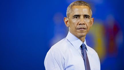 Le pr&eacute;sident des Etats-Unis Barack Obama &agrave;&nbsp;Milwaukee (Wisconsin), le 4 novembre 2014. (DARREN HAUCK / GETTY IMAGES NORTH AMERICA / AFP)