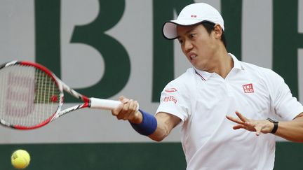 Kei Nishikori, premier outsider éliminé à Roland-Garros (PATRICK KOVARIK / AFP)