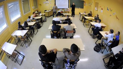 Une classe de sixi&egrave;me au coll&egrave;ge Albert-Camus de Jarville-la-Malgrange (Meurthe-et-Moselle), le 3 septembre 2013. (MAXPPP)