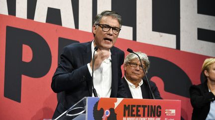 Le premier secrétaire du Parti socialiste, Olivier Faure, le 30 août 2024 à Blois (Loir-et-Cher). (MAGALI COHEN / AFP)