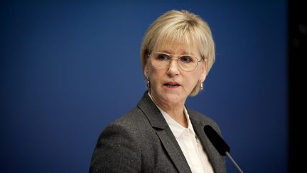 La ministre des Affaires &eacute;trang&egrave;res su&eacute;doise Margot Wallstr&ouml;m, le 30 octobre &agrave; Stockholm. (ANNIKA AF KLERCKER / TT NEWS AGENCY)