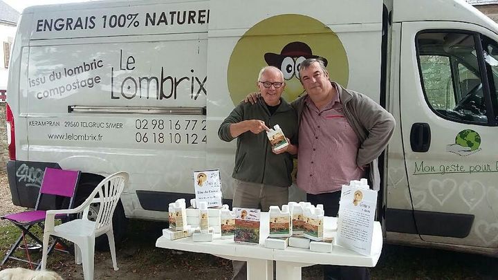 Alain et Charles Zaphiropoulo, les deux créateurs de la société bretonne Le Lombrix. (ISABELLE MORAND / LE LOMBRIX / RADIO FRANCE / FRANCE INFO)