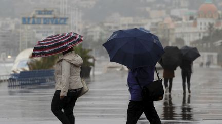 Le sud de la France a connu plusieurs phénomènes météos violents en novembre 2016. Ici, à Nice. (MAXPPP)