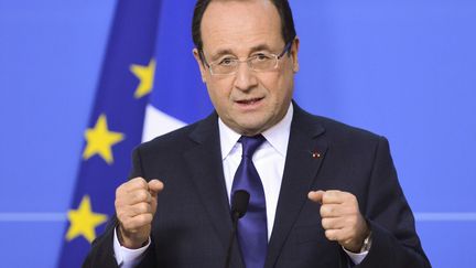 Fran&ccedil;ois Hollande le 14 D&eacute;cembre &agrave; Bruxelles &nbsp; (FREDERIC SIERAKOWSKI / ISOPIX / SIPA)