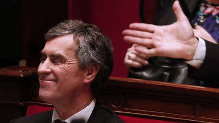 Le ministre du Budget, J&eacute;r&ocirc;me Cahuzac, lors des questions au gouvernement &agrave; l'Assembl&eacute;e nationale (Paris), le 5 d&eacute;cembre 2012.&nbsp; (CHARLES PLATIAU / AFP)