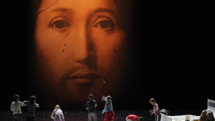 &quot;Sur le concept du visage du fils de Dieu&quot; au festival d&#039;Avignon
 (AFP/ A.C. Poujoulat)