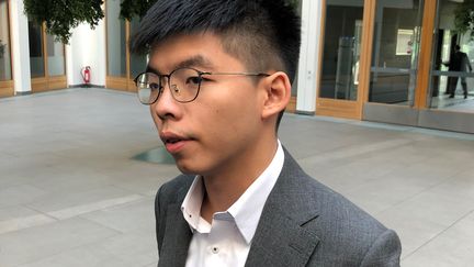 Le militant pro-démocratie Joshua Wong, à Berlin, le 11 septembre 2019. (LUDOVIC PIEDTENU / RADIOFRANCE)