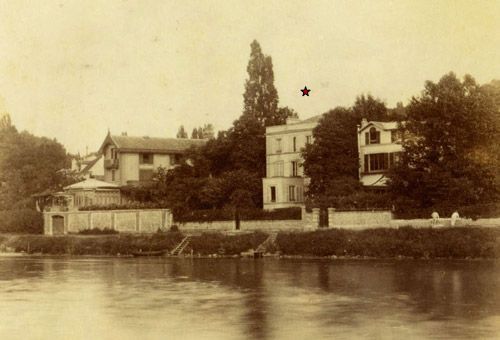 Carte postale de la maison de Georges Bizet à Bougival (Yvelines)
 (DR)