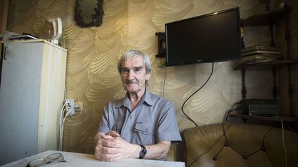 Stanislav Petrov le 27 août 2015 à Fryazino, près de Moscou, en Russie. (PAVEL GOLOVKIN/AP/SIPA / AP)