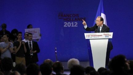 François Hollande au Bourget (22 janvier 2012) (AFP)