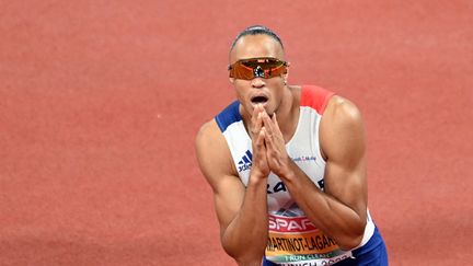 Pascal Martinot-Lagarde lors des championnats d'Europe d'athlétisme à Munich, le 17 août 2022. (MILLEREAU PHILIPPE / KMSP)