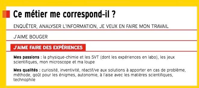 La&nbsp;fiche de l'Onisep sur le métier de sociologue, en janvier 2018. (FRANCEINFO)