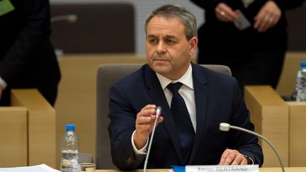 Xavier Bertrand, président de la région Nord-Pas-de-Calais-Picardie, à Lille (Nord), le 4 janvier 2016. (DENIS CHARLET / AFP)