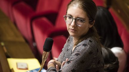 Aurore Bergé, la porte-parole de LREM, à l'Assemblée nationale le 28 juillet 2020 (VINCENT ISORE / MAXPPP)