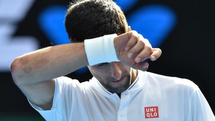 Le joueur serbe Novak Djokovic (PAUL CROCK / AFP)