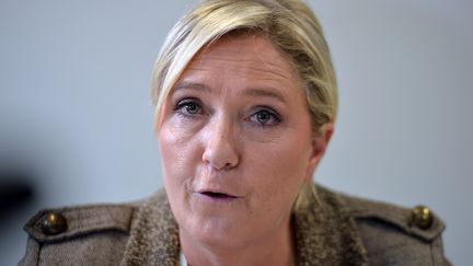 Marine Le Pen, &agrave; Rennes, le 17 septembre 2015.&nbsp; (JEAN-FRANCOIS MONIER / AFP)