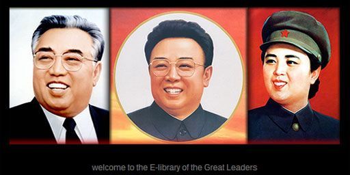 La famille du grand leader (capture d'écran du site http://www.korea-dpr.com/index.html). (FTV/KFA)