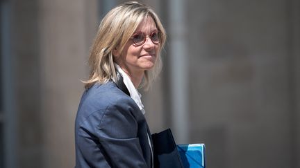 Agnès Pannier-Runacher en sortie de Conseil des Ministres, le 7 juin 2023. (ARTHUR N. ORCHARD / HANS LUCAS / AFP)