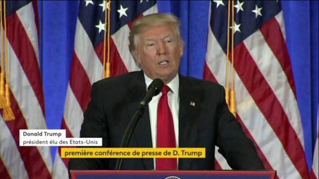 Trump refuse la question d'un journaliste : "Vous, vous faites de l'intox"