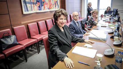 L'ancienne ministre de la Santé Roselyne Bachelot, le 1er juillet 2020 devant la commission d'enquête de l'Assemblée nationale sur le nouveau coronavirus. (MAXPPP)