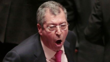 Le d&eacute;put&eacute; UMP de Levallois et ami de Nicolas Sarkozy, Patrick Balkany, &agrave; l'Assembl&eacute;e nationale, le 12 f&eacute;vrier&nbsp;2013. (JACQUES DEMARTHON / AFP)