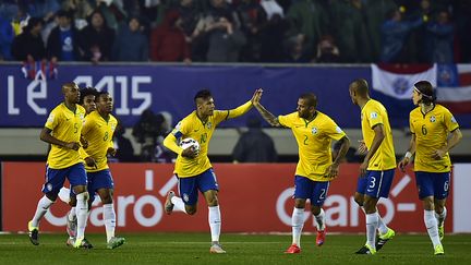 Neymar a permis au Brésil de ne pas chuter d'entrer dans la Copa America 2015 (RODRIGO BUENDIA / AFP)