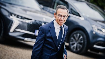 Le ministre de l'Intérieur Bruno Retailleau au Palais de l'Elysée à Paris le 23 septembre 2024. (AMAURY CORNU / HANS LUCAS / AFP)