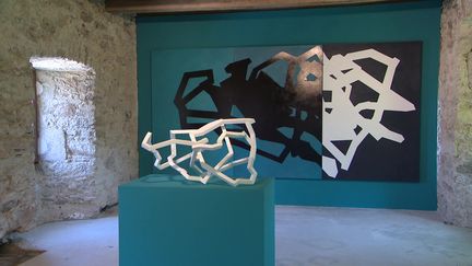 Exposition "Artificielle apesanteur" de Nicolas Sanhes au château de Taurines (Aveyron), jusqu'au 22 septembre 2024. (FRANCE 3 OCCITANIE)