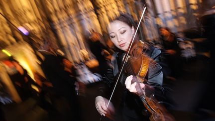 Une&nbsp;violoniste&nbsp;de l'Orchestre&nbsp;de chambre de Lausanne à La Folle Journée de 2009. (MARC ROGER)